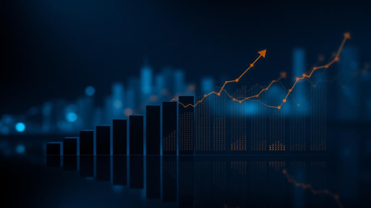 Composição editorial sobre crescimento empresarial com marketing estratégico BGCOM em 2026